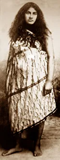 Maori girl, new Zealand