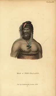 Shoberl Prints: Maori man of New Zealand