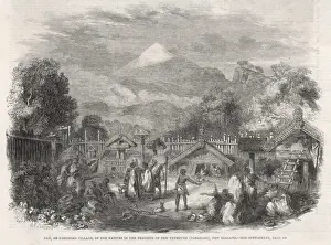 Fortified Prints: Maori Village