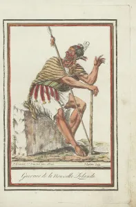 New Zealand Prints: Maori warrior of New Zealand