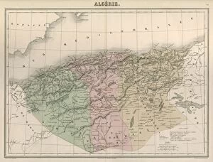 Images Dated 12th January 2012: Map / Africa / Algeria C1850