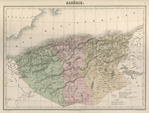 Images Dated 12th January 2012: Map / Africa / Algeria C1850