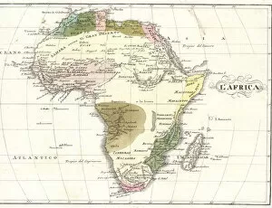 Continent Gallery: Map of Africa, circa 1820