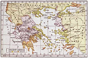 Images Dated 2nd October 2007: Map of Ancient Greece