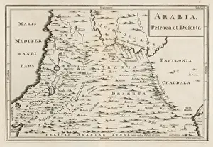 Petra Prints: Map of Arabia Deserta