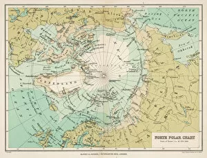 Maps Collection: Map / Arctic Circle 1895