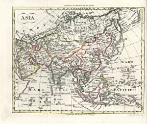 Map of Asia circa 1810