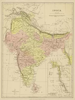 Maps Collection: Map / Asia / India C1870