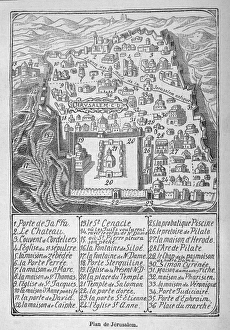 Travels Collection: Map / Asia / Jerusalem 14C