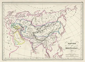 Images Dated 2nd October 2007: Map / Asia / Mongol Empire