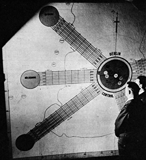 Images Dated 23rd October 2004: Map at the Berlin Air Safety Centre, during the Berlin Airli