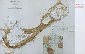 Sound Prints: Map of Bermuda - Western Atlantic