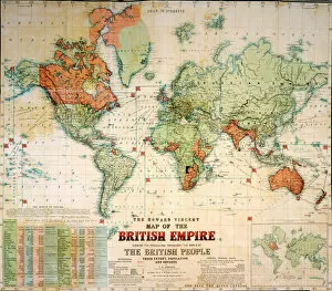 Images Dated 2nd November 2010: Map of the British Empire