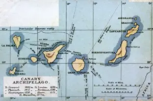 Archipelago Prints: Map of the Canary Archipelago