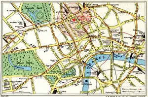 Map of Central London with Woburn House Hotel marked