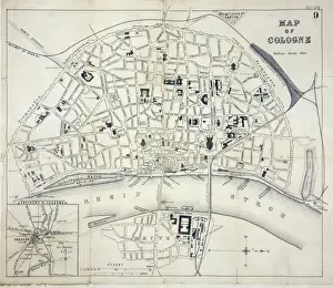 Koln Prints: Map of Cologne