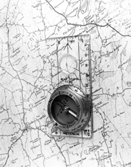 Images Dated 31st August 2011: Map Compass
