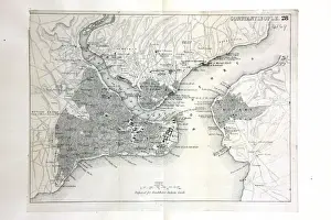 4149 Prints: Map of Constantinople