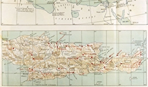 Images Dated 7th September 2012: Map / Crete / Minoan Sites