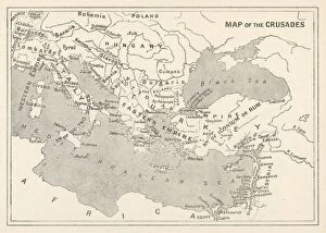 1100 Gallery: Map of the Crusades