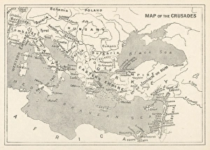1100 Gallery: Map of the Crusades
