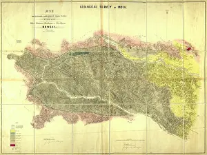 Survey Prints: Map of the Damoodah and adjacent coal field (Williams 1847)