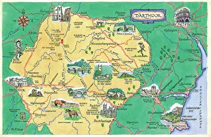 Peck Prints: Map - Dartmoor