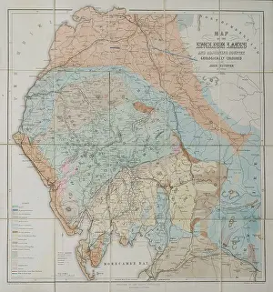 Adjoining Prints: Map of the English Lakes (Ruthven, 1855)