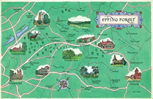 Images Dated 17th September 2018: Map - Epping Forest