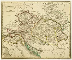 Austrian Collection: Map / Europe / Austria 1857