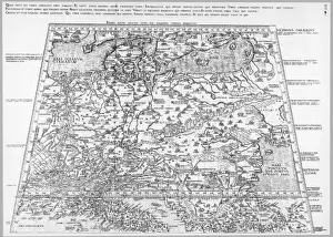 Labelled Prints: Map of Europe C15Th