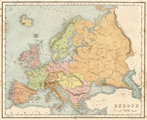 Images Dated 2nd February 2011: Map / Europe C1840