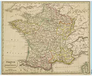 1827 Collection: Map / Europe / France 1827