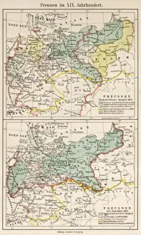 Growth Prints: Map / Europe / Germany 1866