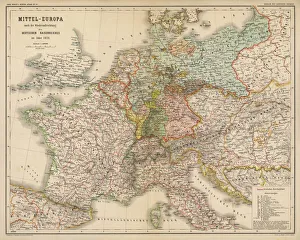 Imperial Gallery: Map / Europe / Germany 1871