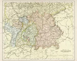 Lorraine Collection: Map / Europe / Germany 1880S