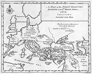 Descendants Prints: Map / Europe / Noah 1778