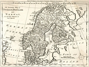 Images Dated 2nd February 2011: Map / Europe / Scandinavia