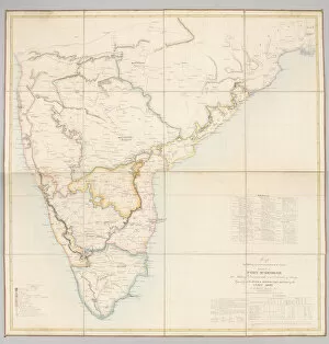 Images Dated 3rd July 2015: Map Exhibiting the present partition of the Country