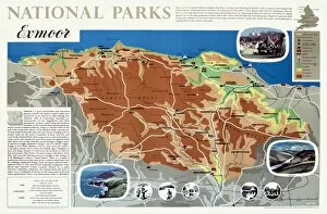 Images Dated 21st May 2012: Map of Exmoor