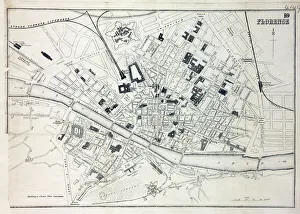 Images Dated 2nd November 2010: Map of Florence