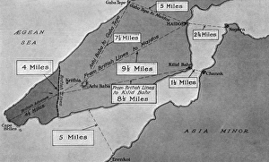Images Dated 6th December 2016: Map of the Gallipoli Peninsula
