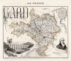 Surrounded Collection: Map of Gard, France