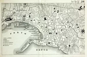 Plans Gallery: Map of Genoa