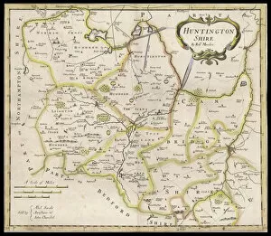1810 Collection: Map / Huntingdonshire 1810