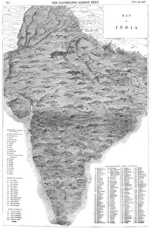 Images Dated 9th June 2011: Map of India