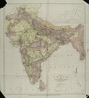 Collected Collection: Map of India Shewing the Lines of Railways, Telegraphs?
