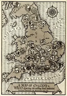 Map of the Industries in England and Wales