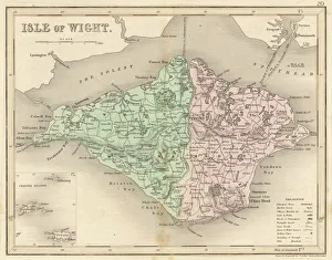 England Gallery: Map / Isle of Wight C1857