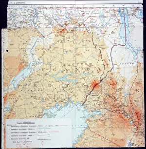 Images Dated 2nd November 2010: Map of Kenya and Uganda